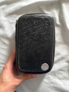 Black Portable Electronics Travel Case - Compact Protective Pouch